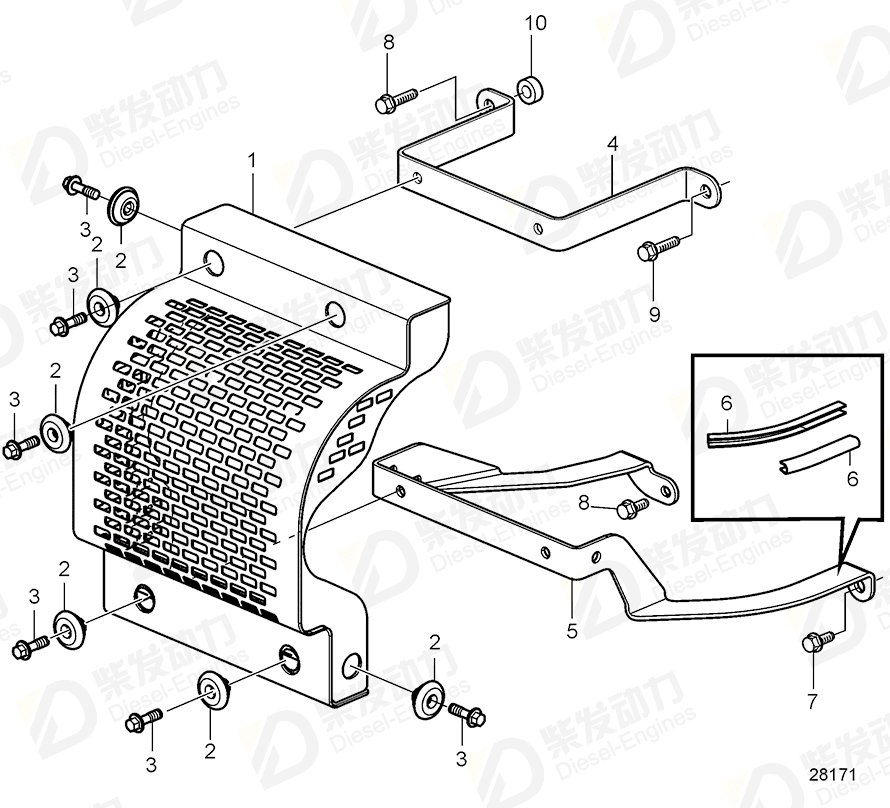 VOLVO Bracket 22366819 Drawing